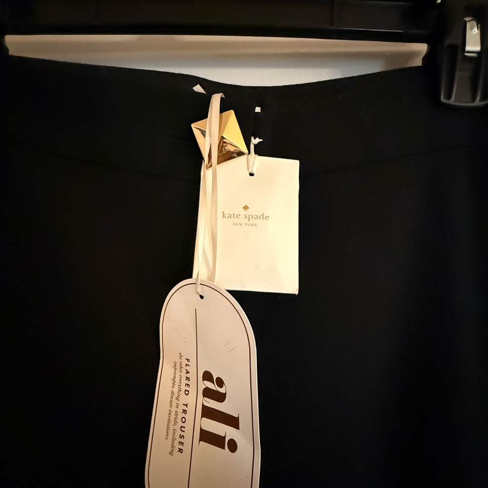 Kate Spade Classic Black Flare Pants - Picture 2 of 6